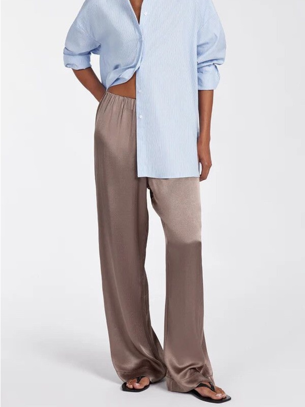 DISSH Eve Satin Pants - Latte - NWT